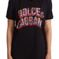 Dolce & Gabbana Elegant Black Cotton Logo Tee