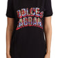 Dolce & Gabbana Elegant Black Cotton Logo Tee