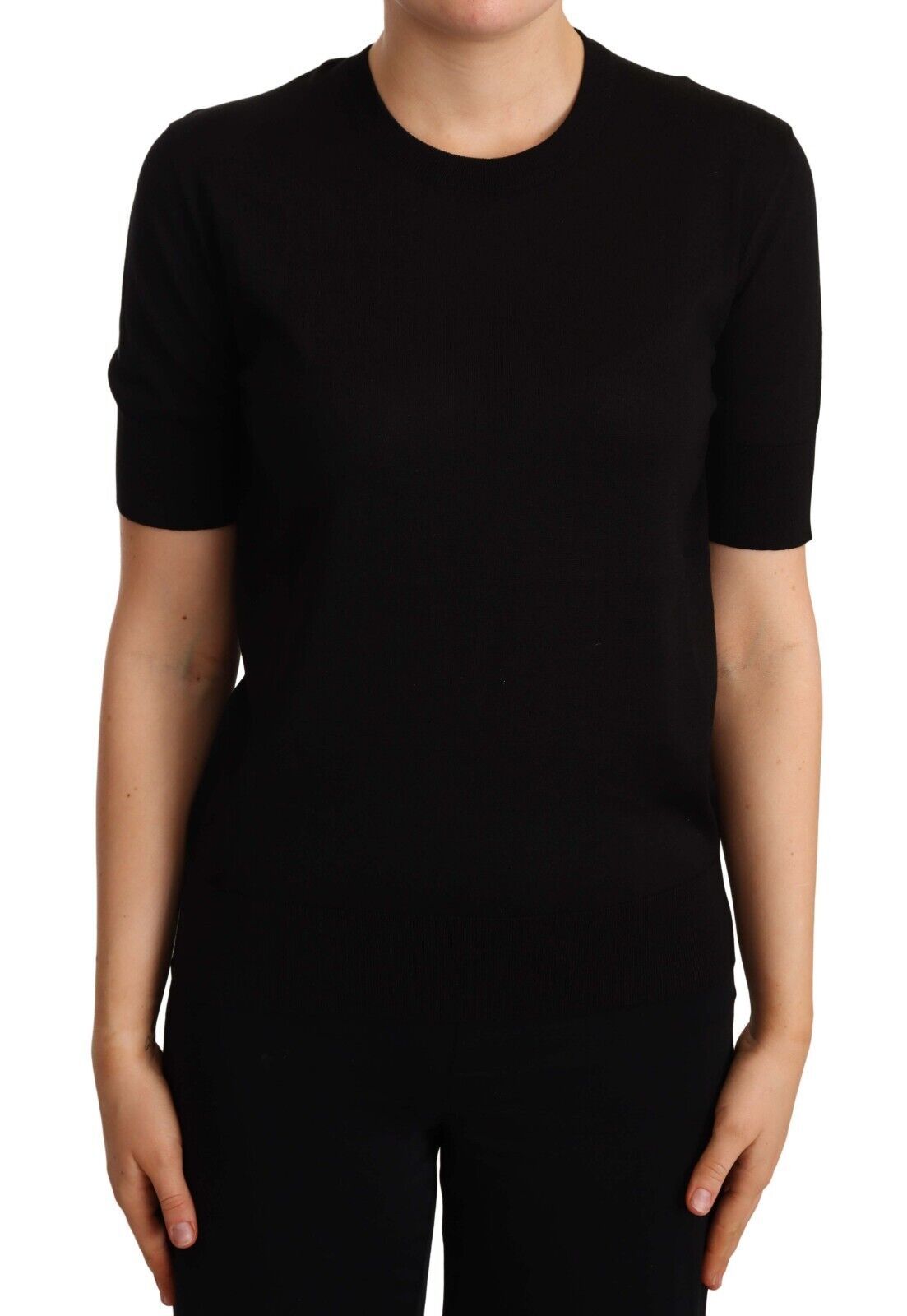 Dolce & Gabbana Elegant Silk Round Neck Tee