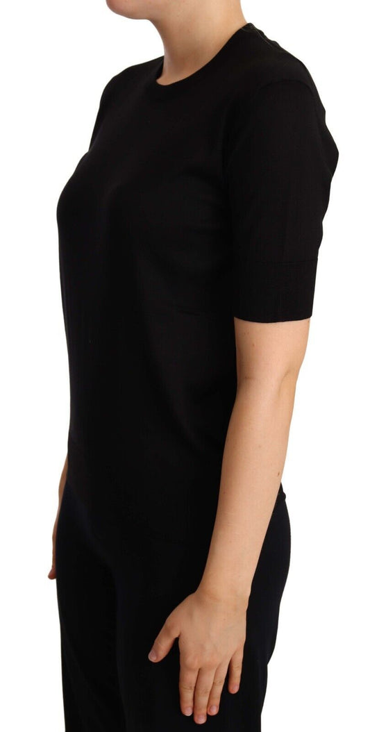 Dolce & Gabbana Elegant Silk Round Neck Tee