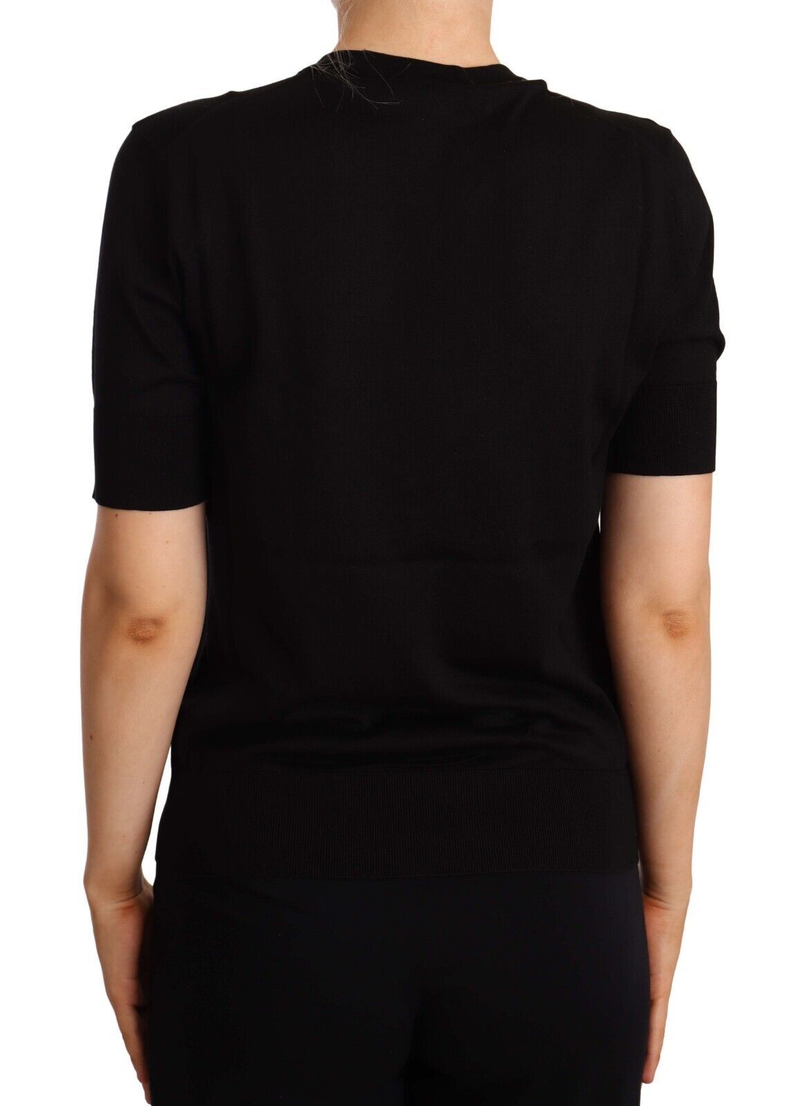 Dolce & Gabbana Elegant Silk Round Neck Tee