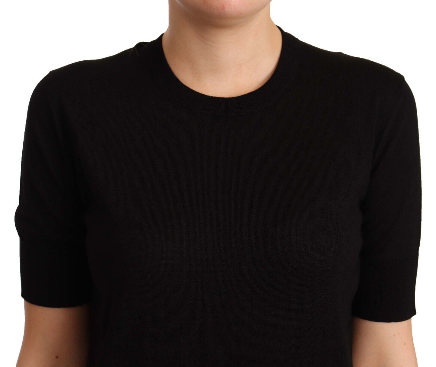 Dolce & Gabbana Elegant Silk Round Neck Tee