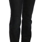 John Galliano Elegant Black Slim Fit Corduroy Jeans