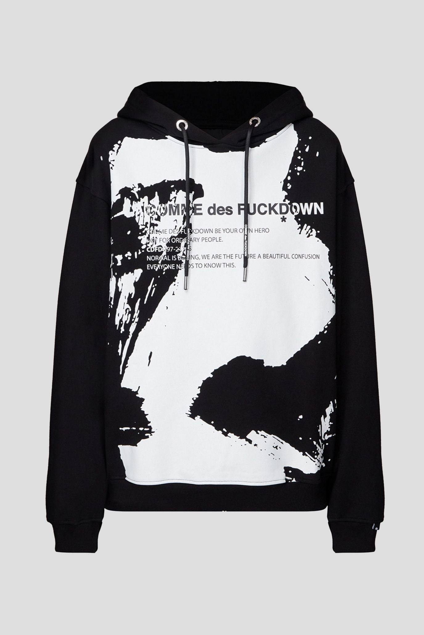 Comme Des Fuckdown Black Cotton Women Sweater