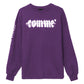 Comme Des Fuckdown Purple Cotton Women Sweater