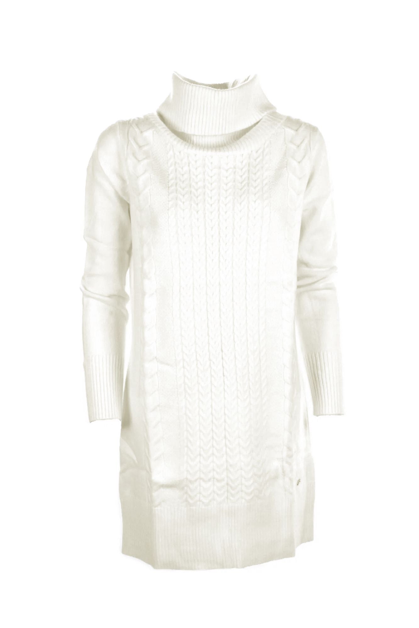 Yes Zee White Acrylic Women Dress