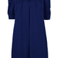 Yes Zee Elegant Dark Blue Dress with Signature Logo