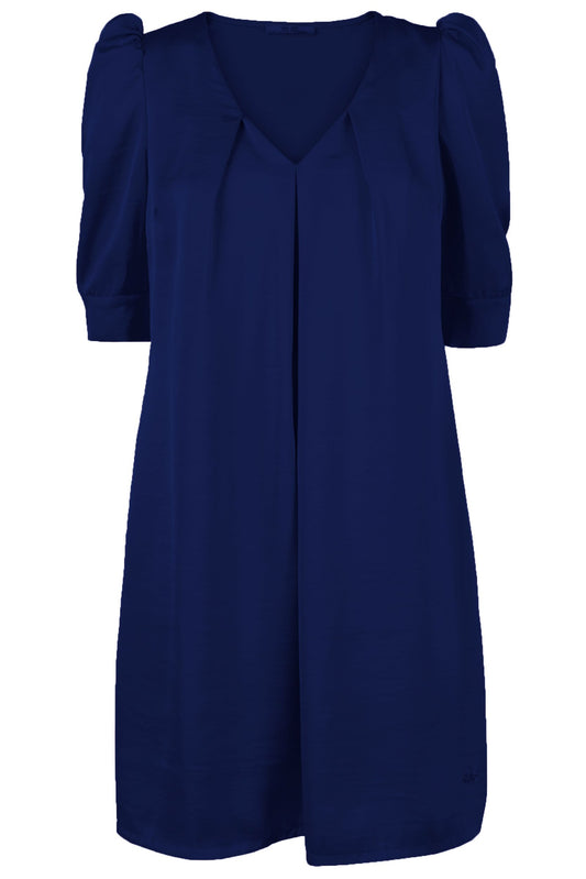 Yes Zee Elegant Dark Blue Dress with Signature Logo