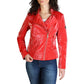 Yes Zee Red Polyester Women Jacket