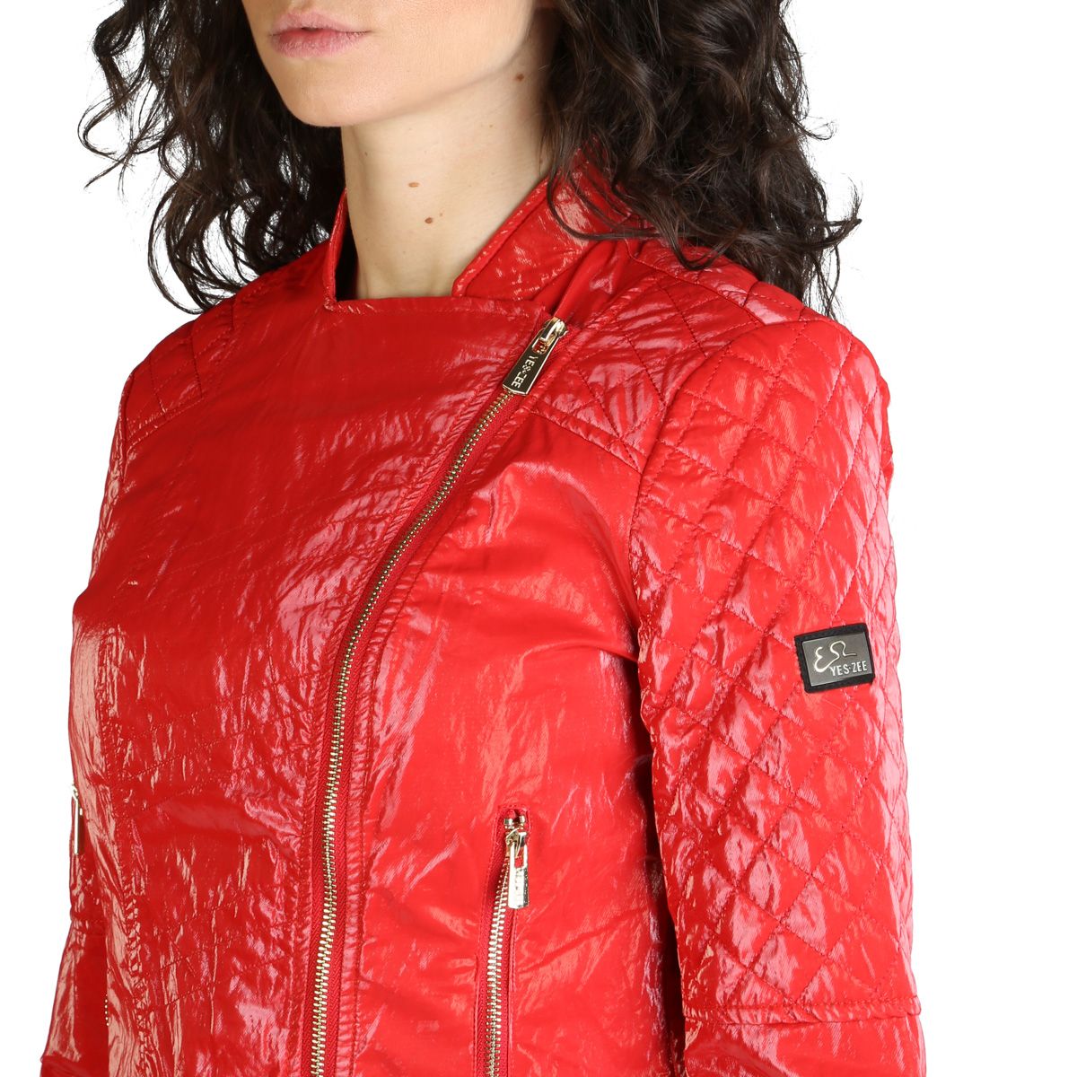 Yes Zee Red Polyester Women Jacket