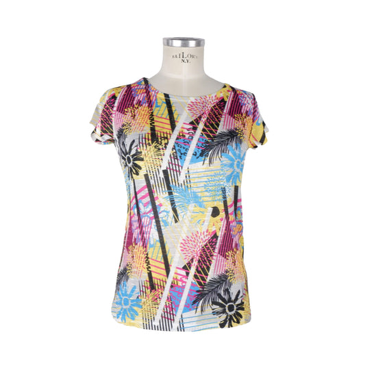 Yes Zee Vibrant Printed Women's Polyester Tee