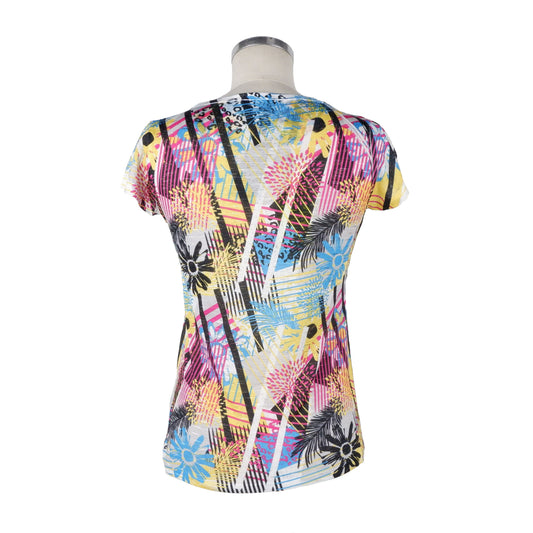 Yes Zee Vibrant Printed Women's Polyester Tee