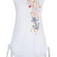 Yes Zee Elegant White Jewel Print Tank Top