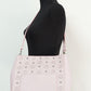 MCM Aren Medium Visetos Powder Pink Leather Hobo Shoulder Crossbody Handbag