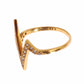 Nialaya Glamorous Gold Plated Sterling Silver Ring