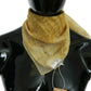 John Galliano Elegant Cotton Scarf with Sophisticated Patterns