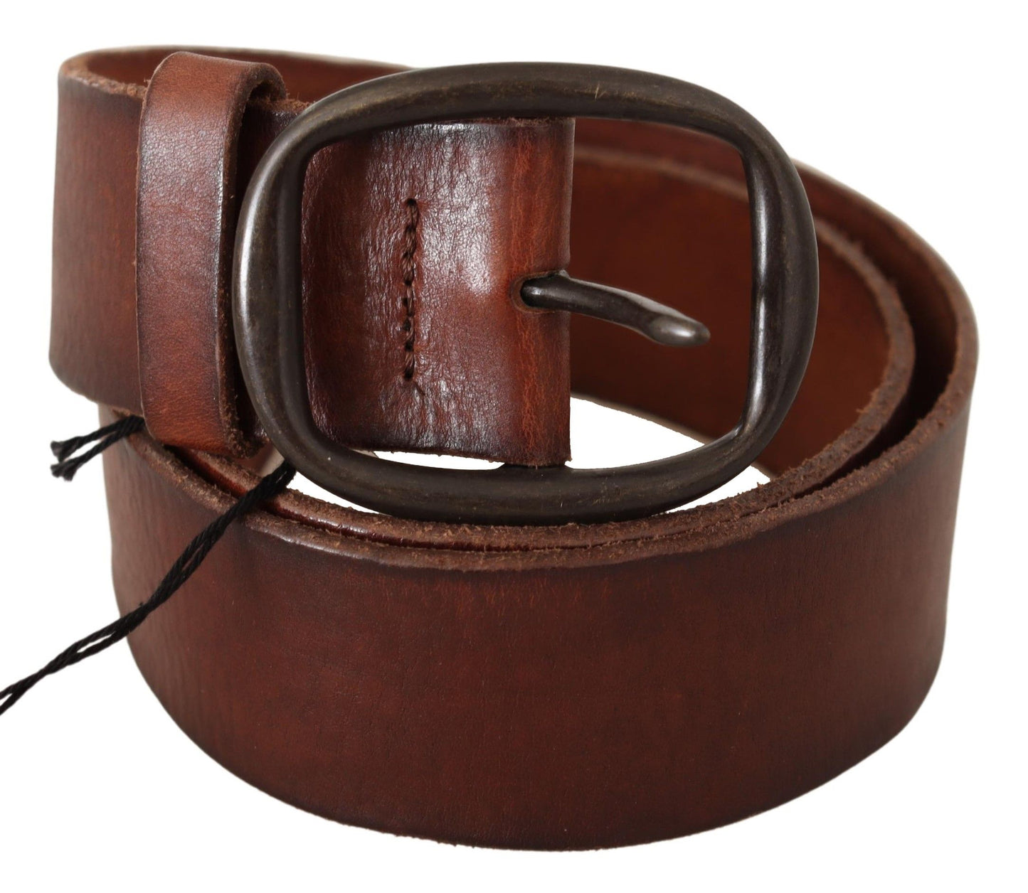 PLEIN SUD Chic Genuine Leather Waist Belt in Brown