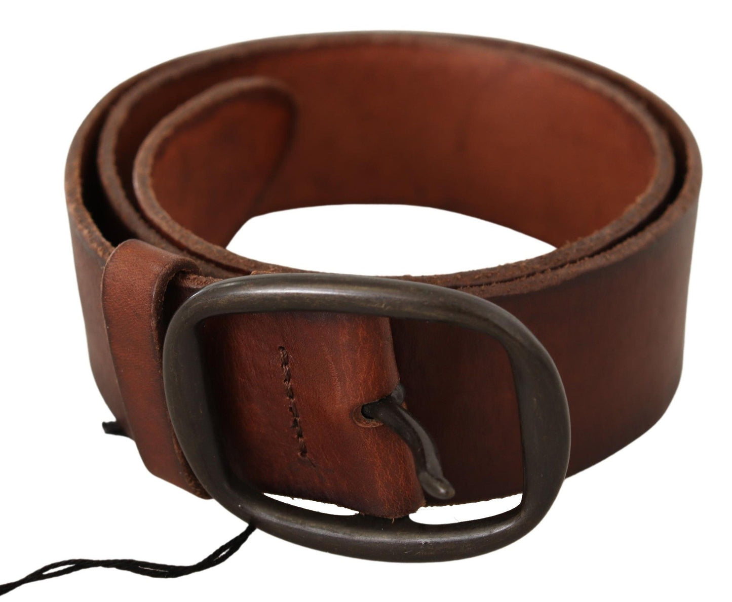 PLEIN SUD Chic Genuine Leather Waist Belt in Brown