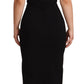 Dolce & Gabbana Sleek Square Neck Midi Cocktail Dress