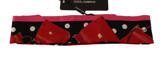 Dolce & Gabbana Elegant Silk Scarf with Chic Bag Motif