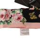 Dolce & Gabbana Silk Bandeau Scarf with Rose Print