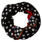 Dolce & Gabbana Elegant Polka Dot Silk Square Scarf