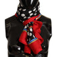 Dolce & Gabbana Elegant Polka Dot Silk Square Scarf