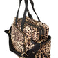 Dolce & Gabbana Elegant Leopard Print Baby Changing Bag