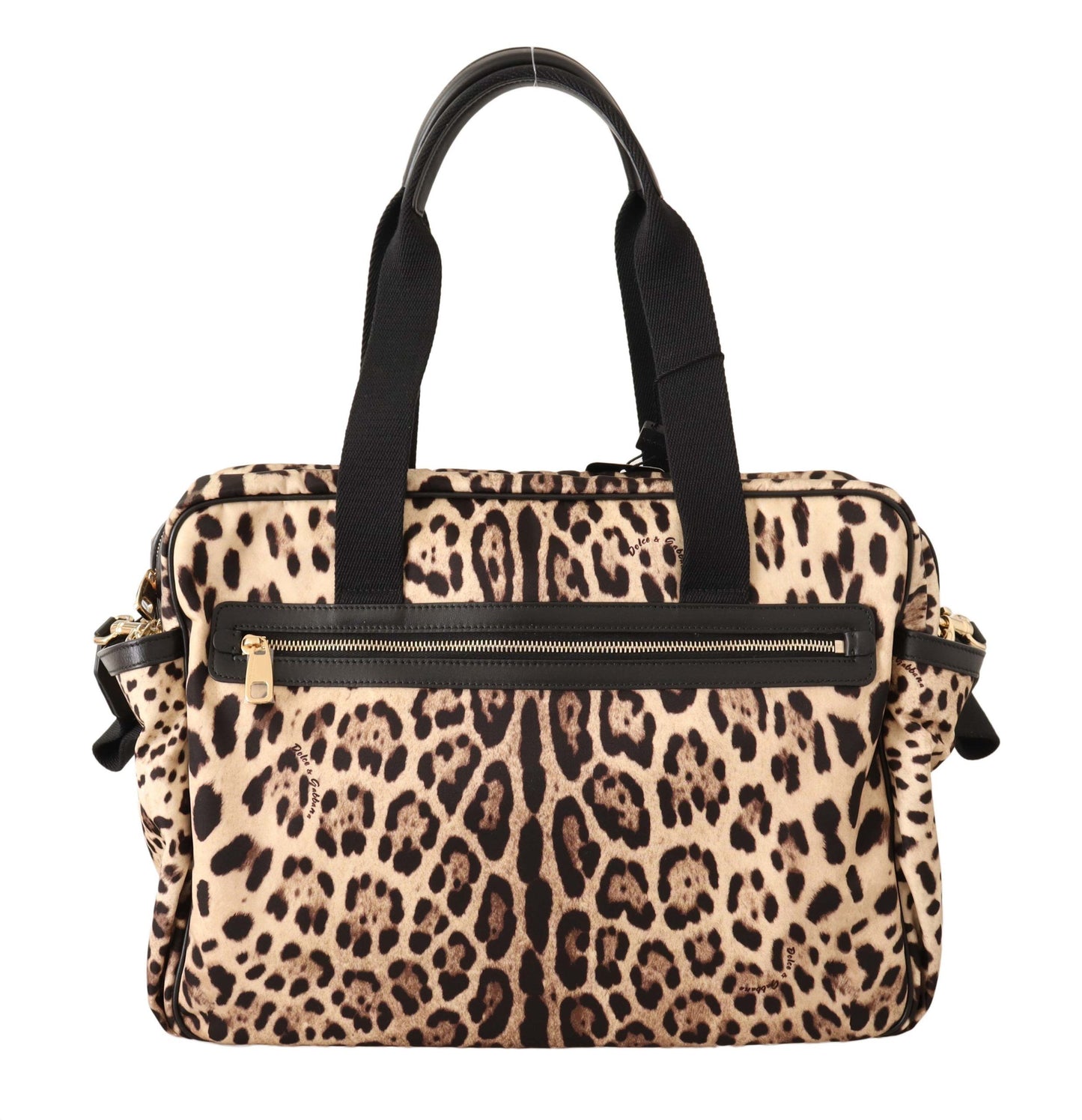 Dolce & Gabbana Elegant Leopard Print Baby Changing Bag