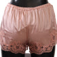 Dolce & Gabbana Elegant Powder Pink Silk Lace Lingerie Shorts