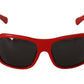 Dolce & Gabbana Swarovski Stone Embellished Red Sunglasses