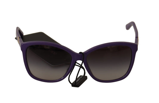 Dolce & Gabbana Elegant Purple Frame Black Lens Shades