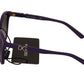 Dolce & Gabbana Elegant Purple Frame Black Lens Shades