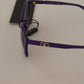 Dolce & Gabbana Elegant Purple Frame Black Lens Shades