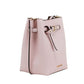 Michael Kors Emilia Small Powder Blush Pebble Leather Bucket Messenger Handbag