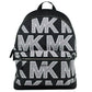 Michael Kors Cooper Black Signature PVC Graphic Logo Backpack Bookbag Bag