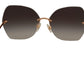 Dolce & Gabbana Elegant Gold-Tinted UV Protection Sunglasses