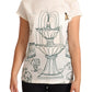 Dolce & Gabbana Elegant Silk Botanical Garden Fountain Tee