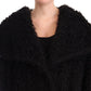 Dolce & Gabbana Sleek Runway Fur Cape Trench Jacket