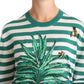 Dolce & Gabbana Elegant Striped Cashmere-Silk Sweater