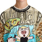 Dolce & Gabbana Multicolor Sequined Pig Print Sweatshirt