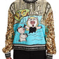 Dolce & Gabbana Multicolor Sequined Pig Print Sweatshirt