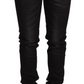 Acht Sleek Black Washed Skinny Jeans