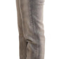 Ermanno Scervino Chic Gray Washed Low Waist Skinny Jeans