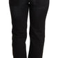 Ermanno Scervino Chic Black Washed Straight Cut Jeans