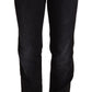 Ermanno Scervino Chic Black Washed Straight Cut Jeans