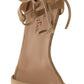 Maria Christina Elegant Beige Suede Ankle Strap Heels