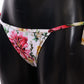 Dolce & Gabbana Chic Floral Print Bikini Bottom with Drawstrings