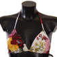 Dolce & Gabbana Chic Floral Print Bikini Top