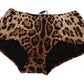 Dolce & Gabbana High Waist Leopard Print Bikini Bottom